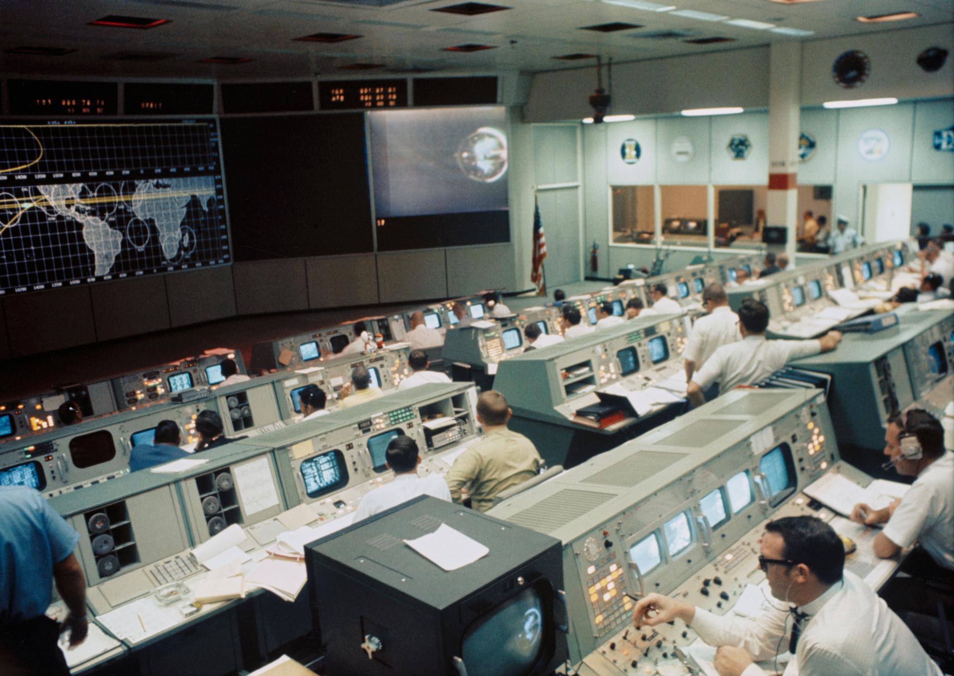 Mission Control Center Houston, 1969